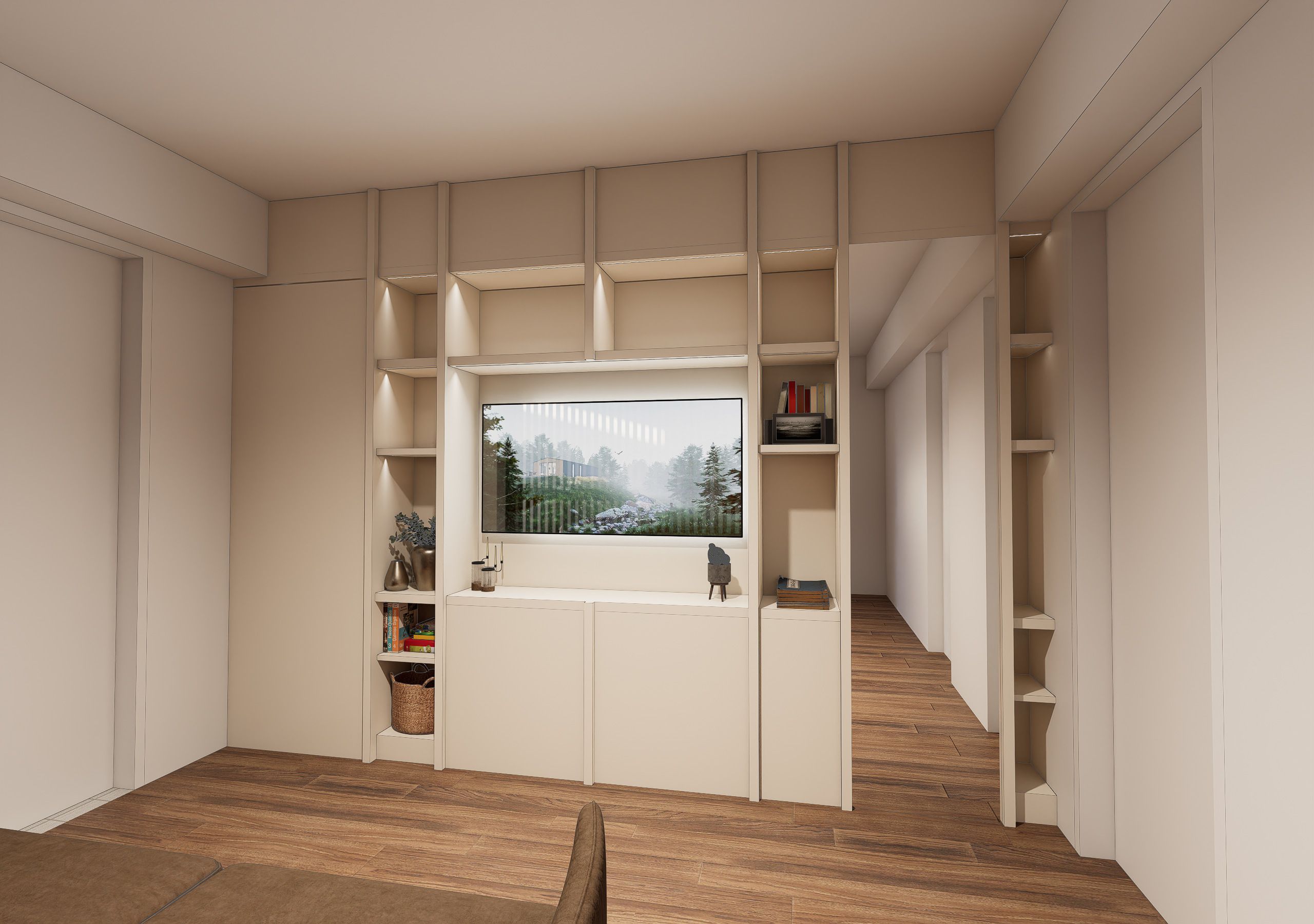 Biblioteca, proyecto de residencial en San Isidro, Lima