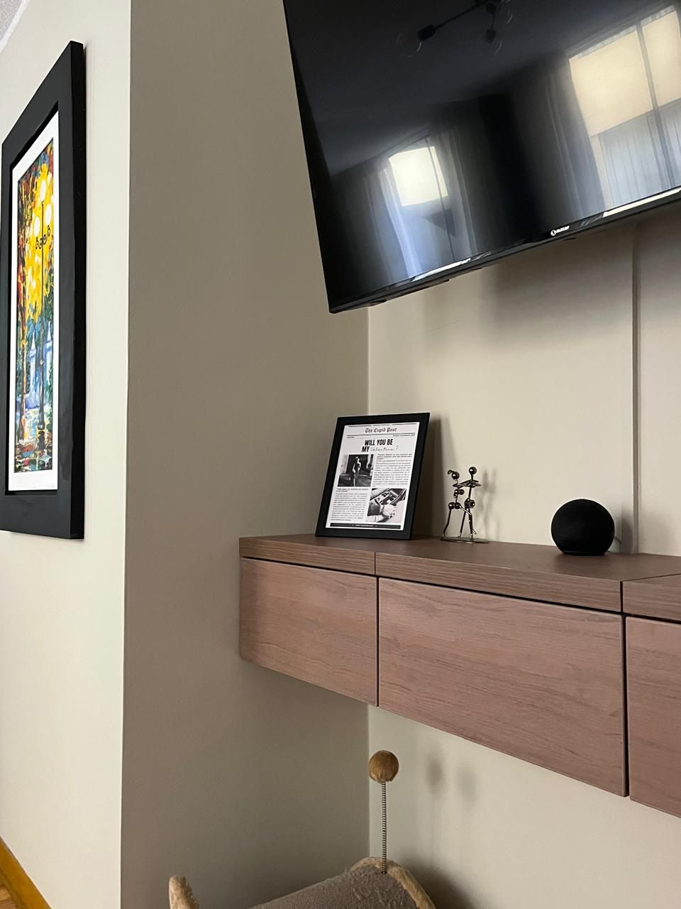 Detalle construido del mueble G.NO en madera